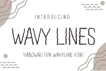 Wavy Lines Display font