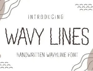 Wavy Lines Display font