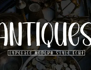 Antiques Display font