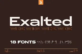 Exalted Wide font