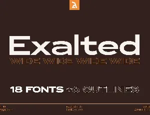 Exalted Wide font