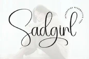 Sadgirl Calligraphy font