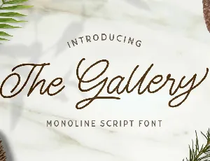 The Gallery font