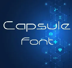 Capsule font