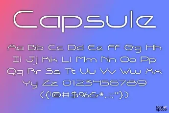 Capsule font