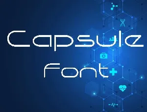 Capsule font