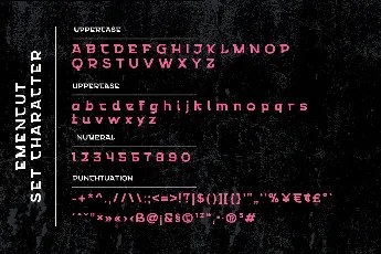 Emencut font