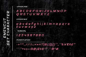 Emencut font