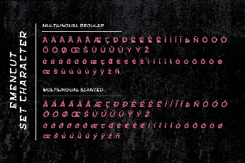 Emencut font