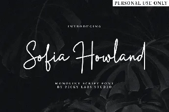 Sofia Howland DEMO! font