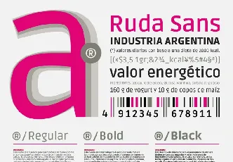 Ruda font