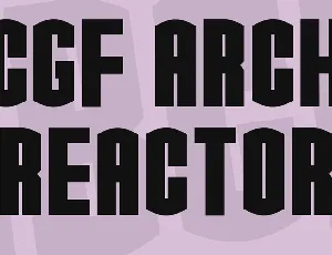 CGF Arch Reactor font