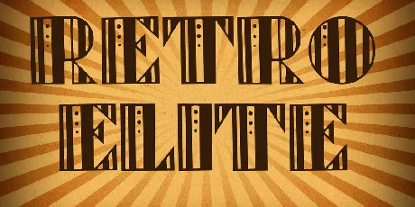 Retro Elite font