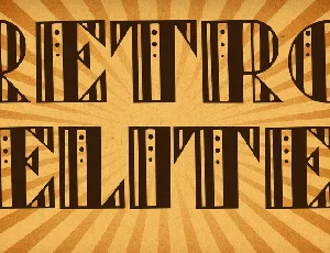 Retro Elite font