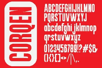 Corqen font