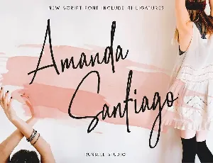 Amanda Santiago Script font