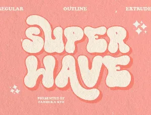 Super Wave DEMO font