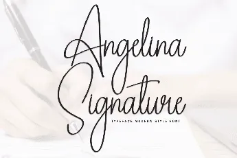 Angelina Signature font