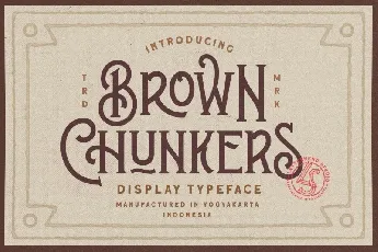 Brown Chunkers Display Typeface font