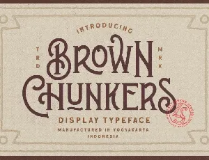 Brown Chunkers Display Typeface font