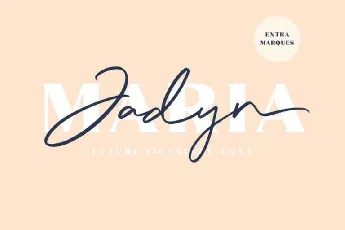 Jadyn Maria Signature Free font