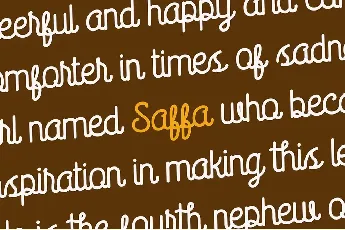 Saffa Script font