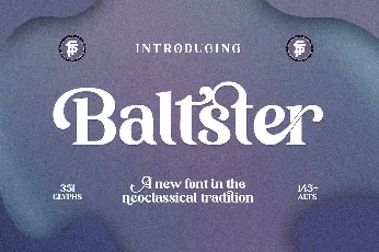 Baltster font