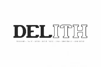 Delith Slab Serif Family font