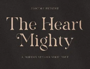 The Heart Mighty font