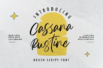 Cassana Rustine Demo font