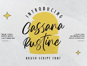 Cassana Rustine Demo font