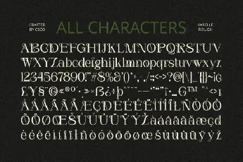 Varelle Rough font