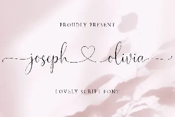 Joseph Olivia Calligraphy Script font