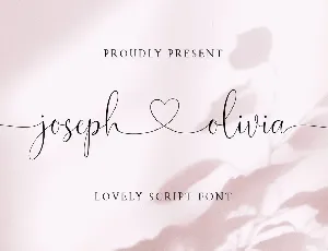 Joseph Olivia Calligraphy Script font