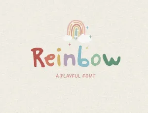 Reinbow Display font