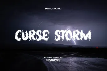 Curse Storm font