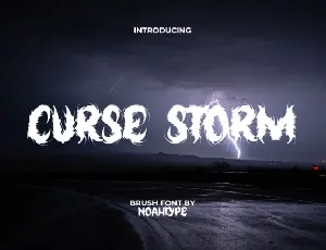 Curse Storm font