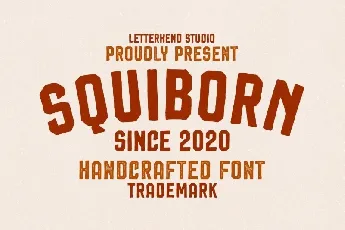 Squiborn Logo Display font