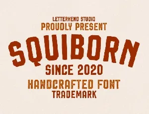 Squiborn Logo Display font