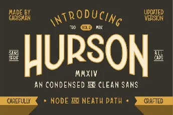 Hurson Clean Typeface font