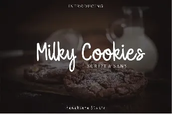 Milky Cookies Script Demo font