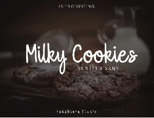 Milky Cookies Script Demo font