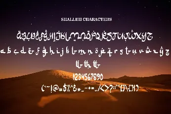 Shalleh font