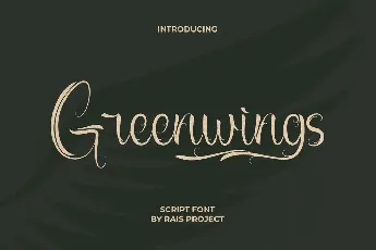 Greenwings Demo font