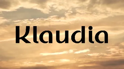 Klaudia font