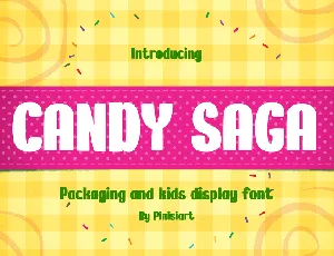 CANDY SAGA font