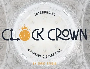 Clock Crown font