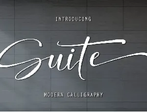 Suite font