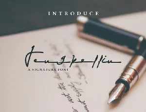 Jengkellin Signature font