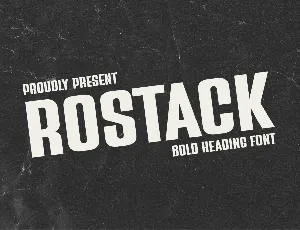 Rostack font